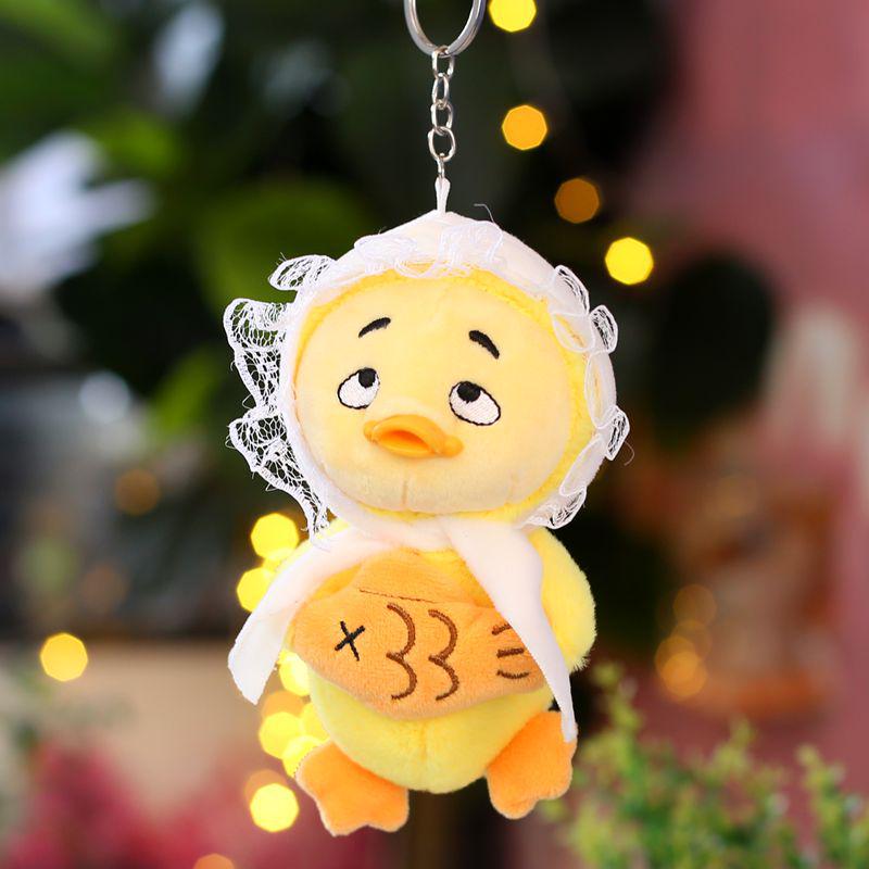 Creative Cartoon Annoyed Duck Plush Toy Pendant - Little Duck Bag Charm