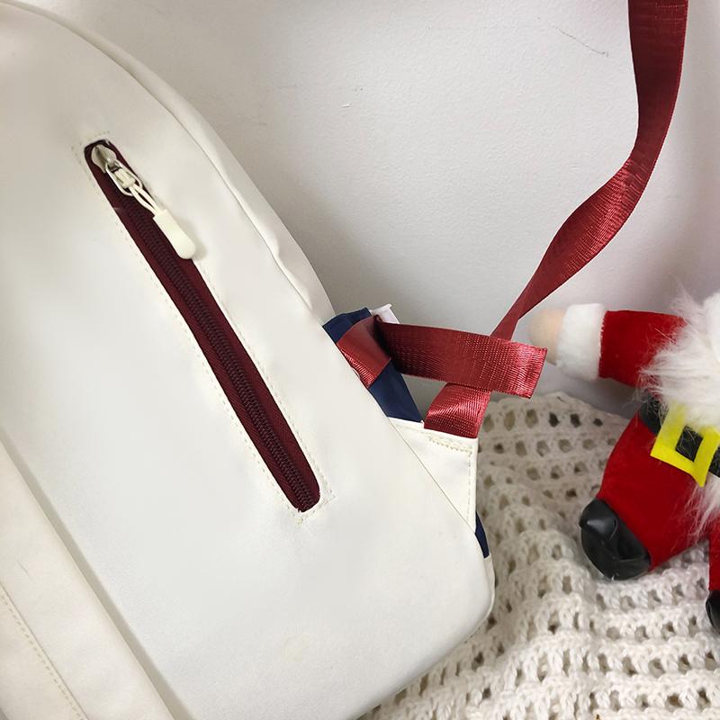 Большая вместимость, легкий школьный рюкзак для средней школы, женский, контрастный цвет