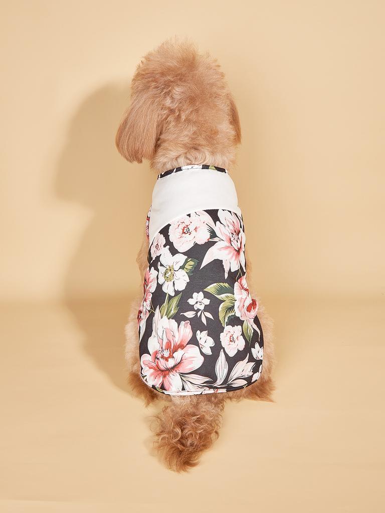 Dog Shirts Colorful Floral Patterns Printed Vest for Small Dogs Costume Dog Pajamas Puppy Gift Pet Clothes