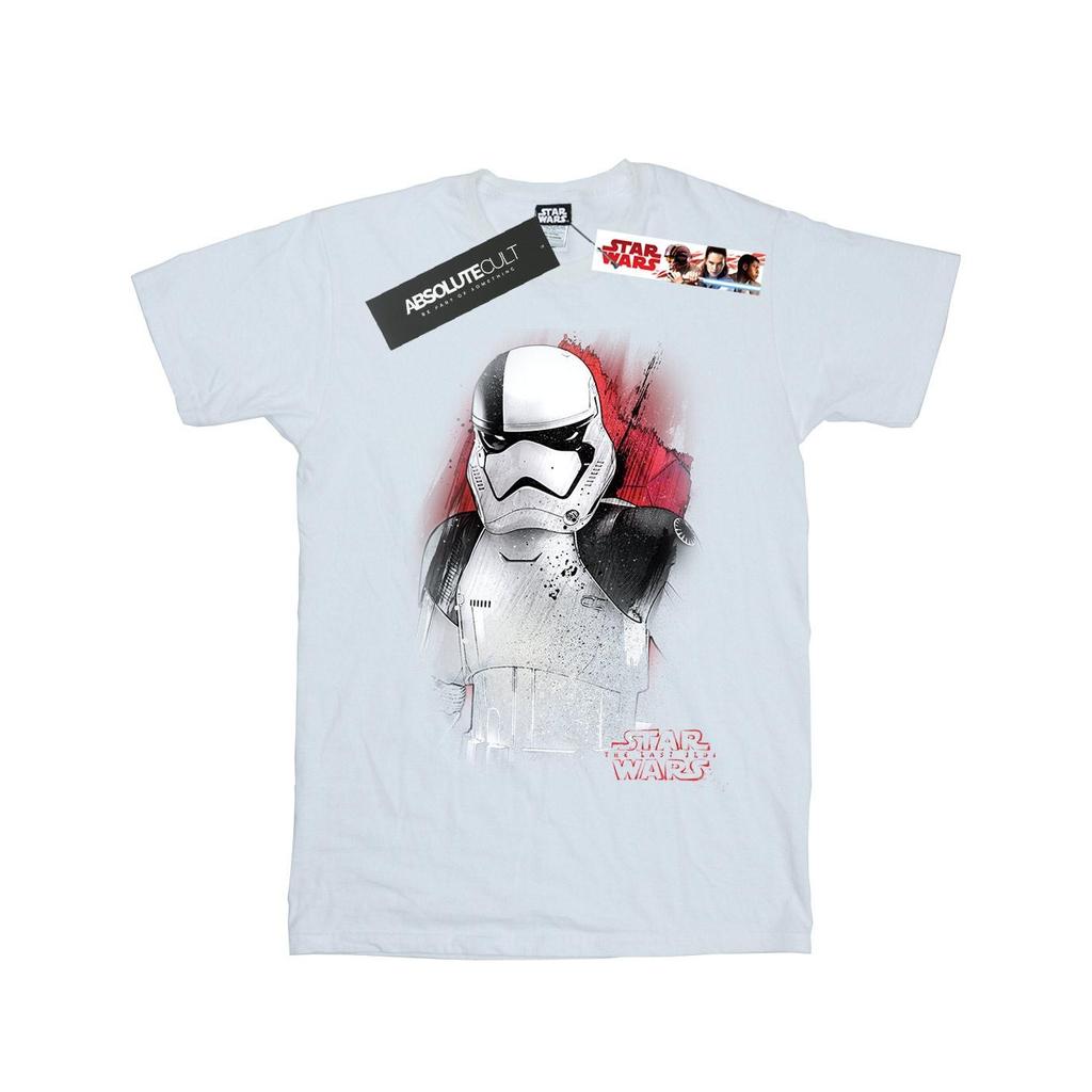 STAR WARS Womens/Ladies The Last Jedi Stormtrooper Brushed Cotton Boyfriend T-Shirt