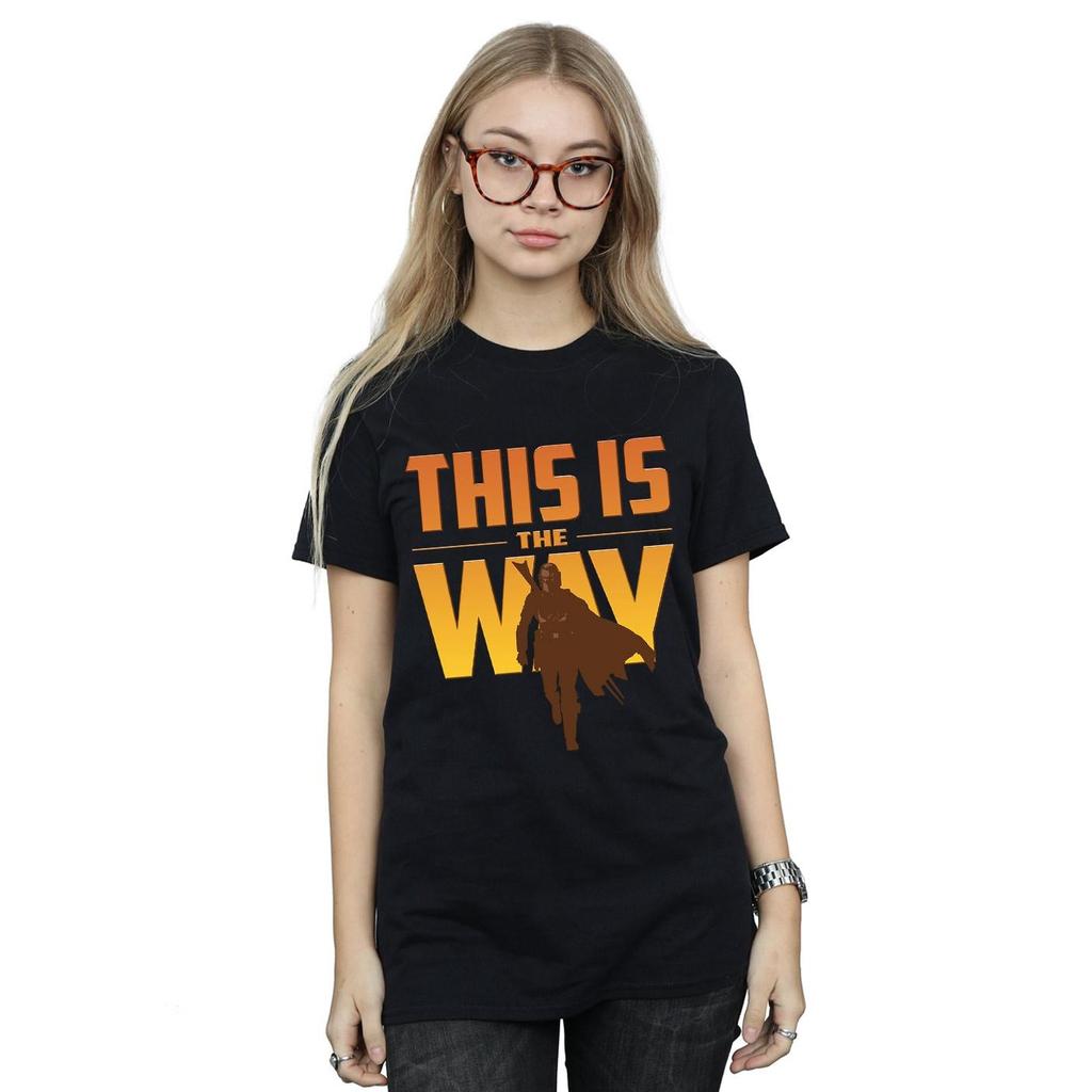 Star Wars Womens/Ladies The Mandalorian This Is The Way Cotton Boyfriend T-Shirt