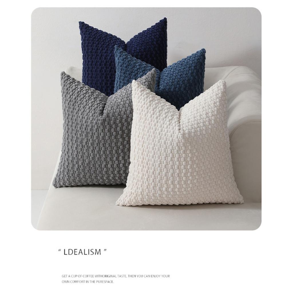 30-60см Плюшевая Полосатая Наволочка с Фитилем, Богемная Наволочка для Домашнего Декора для Сельского Фермерского Дома, Чехол для Спинки для Домашнего Декора