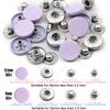 12.5/15Mm Metal Buttons Leather Snap Fasteners Round Duty Sewing Accessories Color Button For Clothes Jackets Bags Leathercrafts