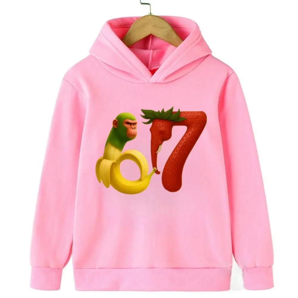 Spring Autumn 67 Six Seven Crazy Men's Hoodie Casual Fashion Fun Hooded Sweatshirt Pullover Women Clothing Top