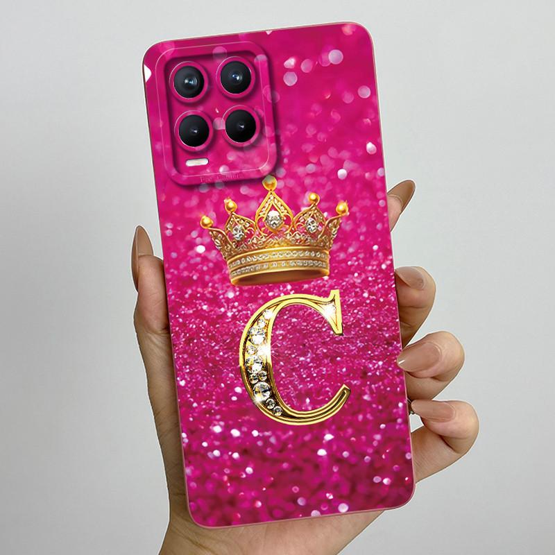 Для Realme 8 Pro RMX3085 RMX3081 Модный чехол для пары с инициалами для Realme8 8Pro 4G Мягкий силиконовый защитный чехол