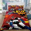 Robot Grendizer Bedding Set Single Twin Full Queen King Size Bed Set Adult Boys Bedroom Anime Bedding Gift