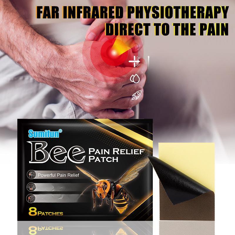 8 пластырей/упаковка пластыря с пчелиным ядом, пластырь для колена и поясничного отдела позвоночника, пластырь для шейного отдела позвоночника