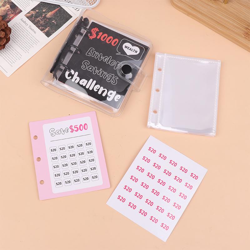 Простая мини-папка для денег на 150/300/500/1000 долларов, накопительная папка для денег, бюджетная книга для хранения денег, папка для денег с конвертами