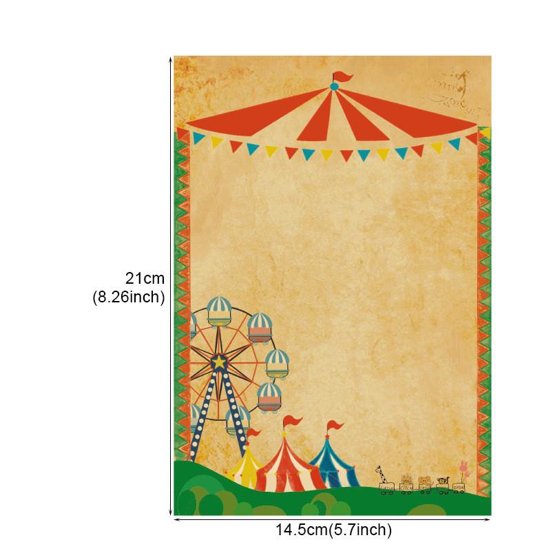 8Pcs Party Letter Paper Set Канцелярские принадлежности Школьный офисный блокнот для рисования Эскизный блокнот Канцелярские принадлежности