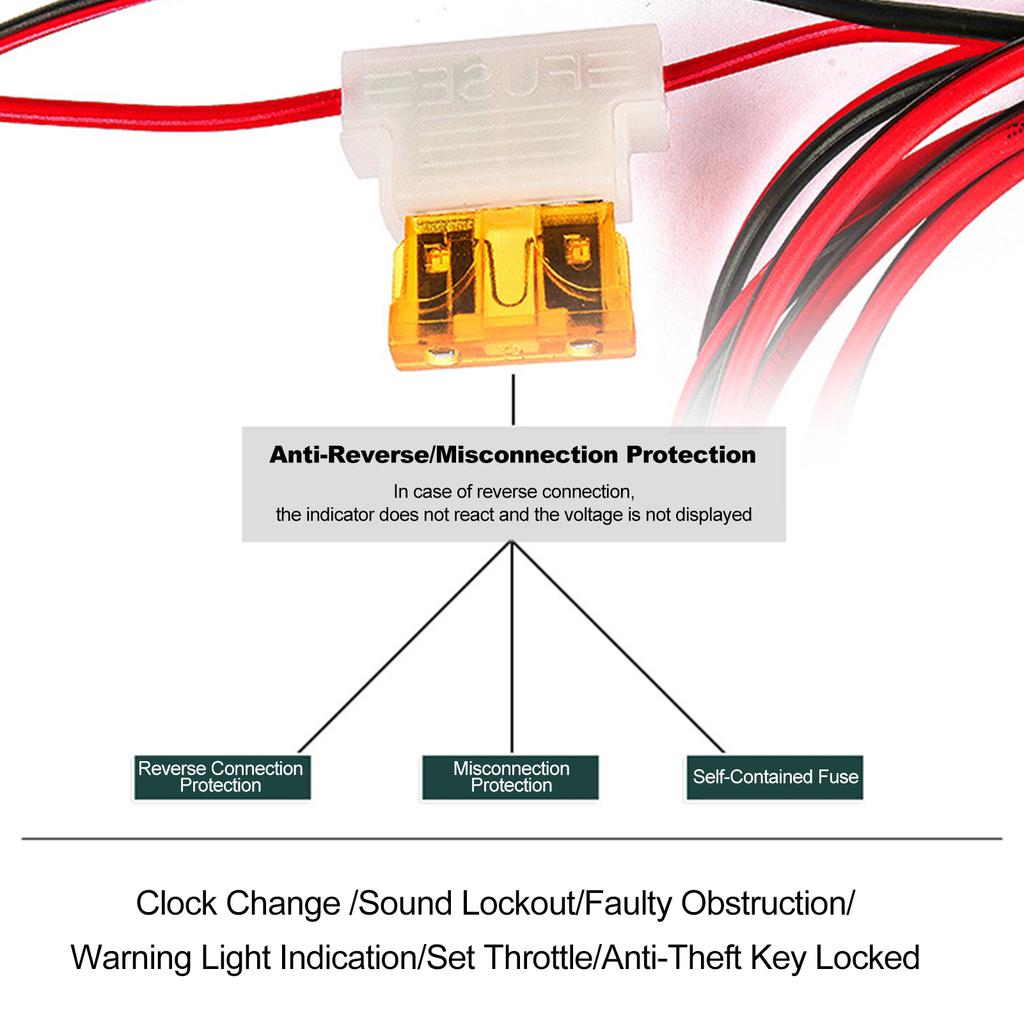 OBD Battery Clip OBD Power Supply Tool Emergency Power Off Protector ECU Memory Cable Car Take the Electricity Cable