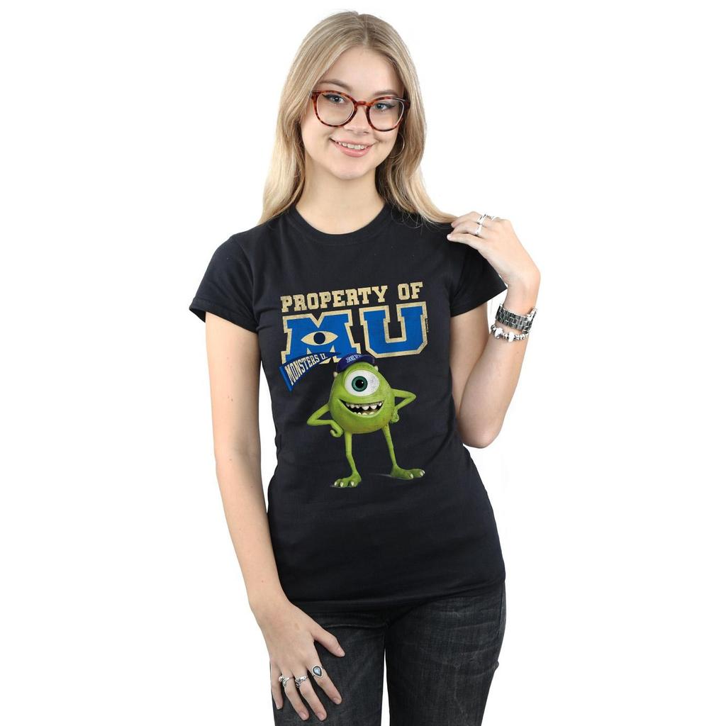 Disney Womens/Ladies Monsters University Property Of MU Mike Cotton T-Shirt