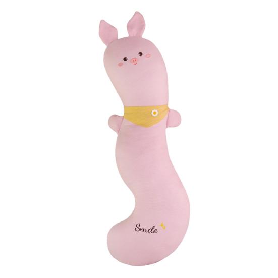 Long Body Pillow Ergonomic Curve Pillow Cute Side Sleeping Support Soft Animal Shapes Plush Doll for Kids Adult