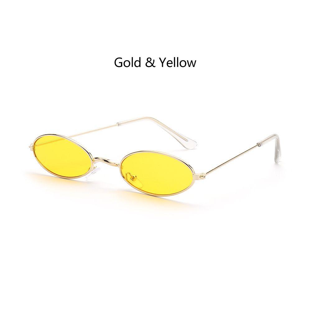 Retro Small Oval Sunglasses Vintage Shades Sunglasses Women for Men Women Eyeglasses 90s Street Style Sun Glasses