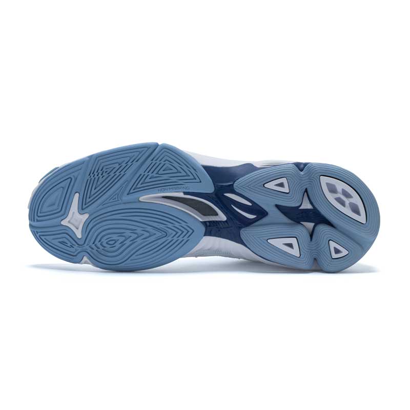 Mizuno Wave Voltage 2 Белые кроссовки Bellwether Blue Unisex Bel-Air-Blue V1GA246011