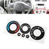 High Grade Vinyl AC Control Decal HVAC Button Sticker Black Overlay