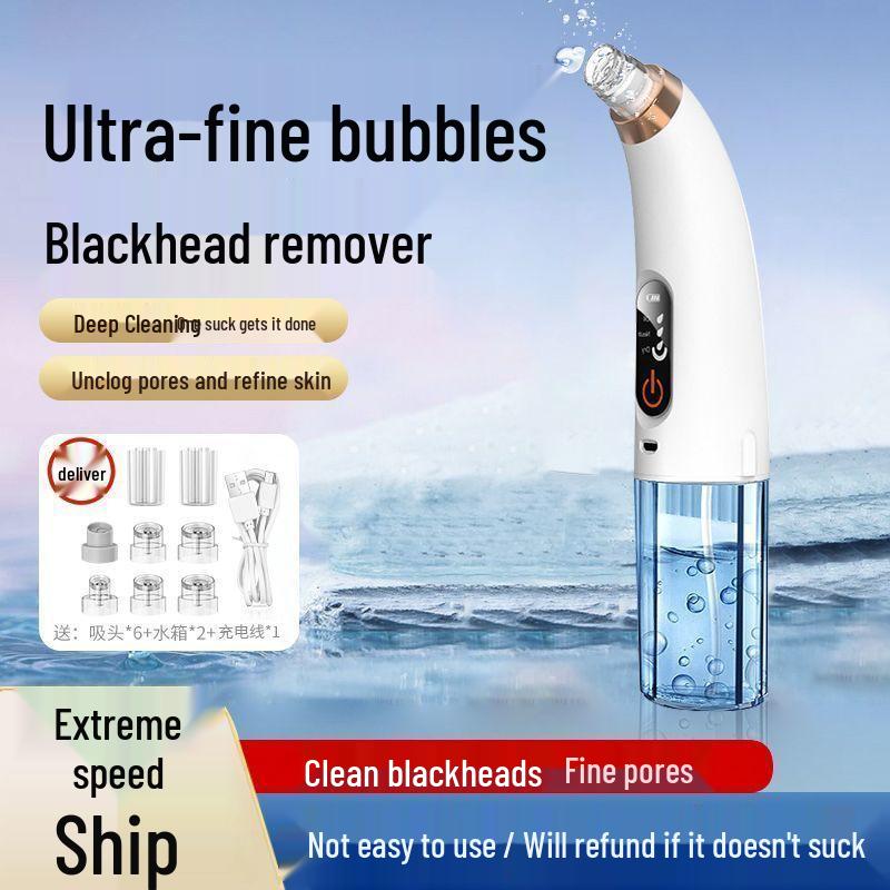 Micro-Bubble Blackhead Suction Cleaner: Electric Facial Pore Cleansing and Acne Removal Tool