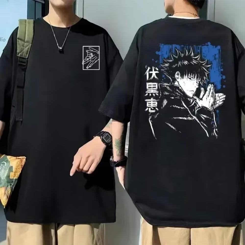 Футболка с принтом японского аниме, летняя, для мужчин и женщин, 100% хлопок, короткий рукав, футболка в стиле Харадзюку, хип-хоп, Y2k, большой размер, футболка, уличная одежда