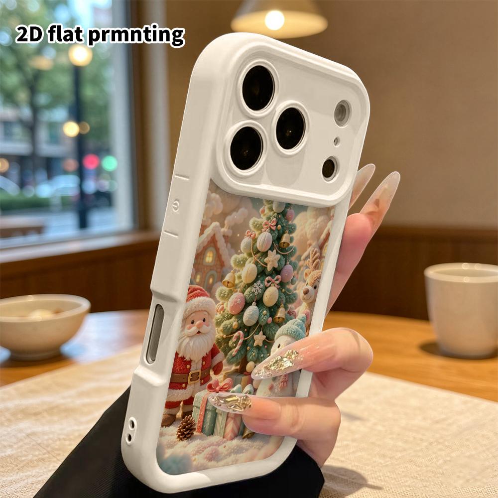Phone Case: 2D flat, fits iPhone 18, 17, 16, 15, 14, 13, 12 Pro protective case, Christmas Wonderland, perfect holiday gift for Christmas and Hallowee