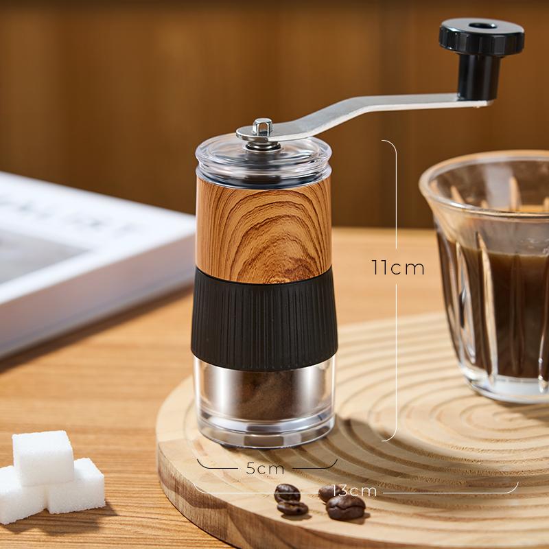 Домашняя кофеварка с функцией заваривания кофе Ручная кофемолка из нержавеющей стали Портативная кофемолка со съемной ручкой