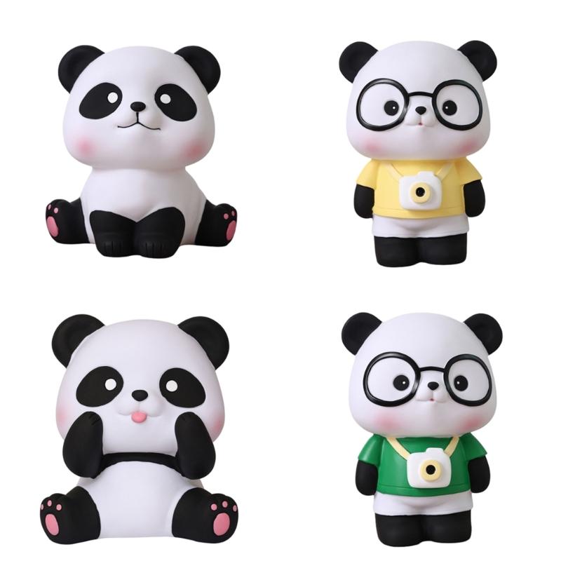 Money Container Versatile Coin Holder Lovely Panda Shaped Money Holder Piggy Banks Coins Savings Jar for Animal Lovers