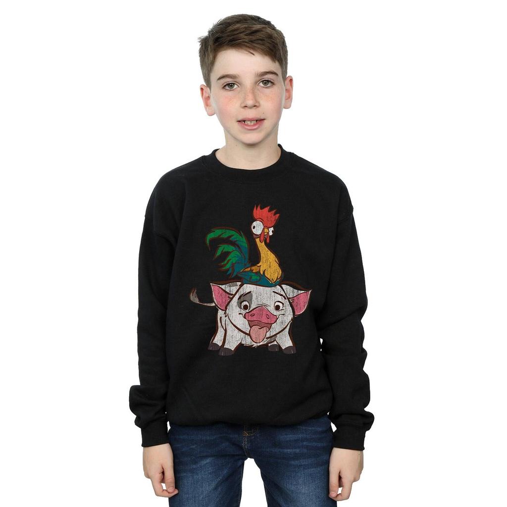 Disney Boys Moana Hei Hei And Pua Sweatshirt
