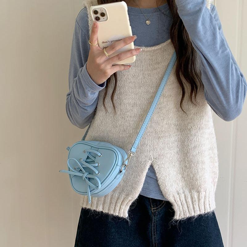 Niche Design New Korean Ins Love Bag Женская сумка в стиле балета, сумка через плечо