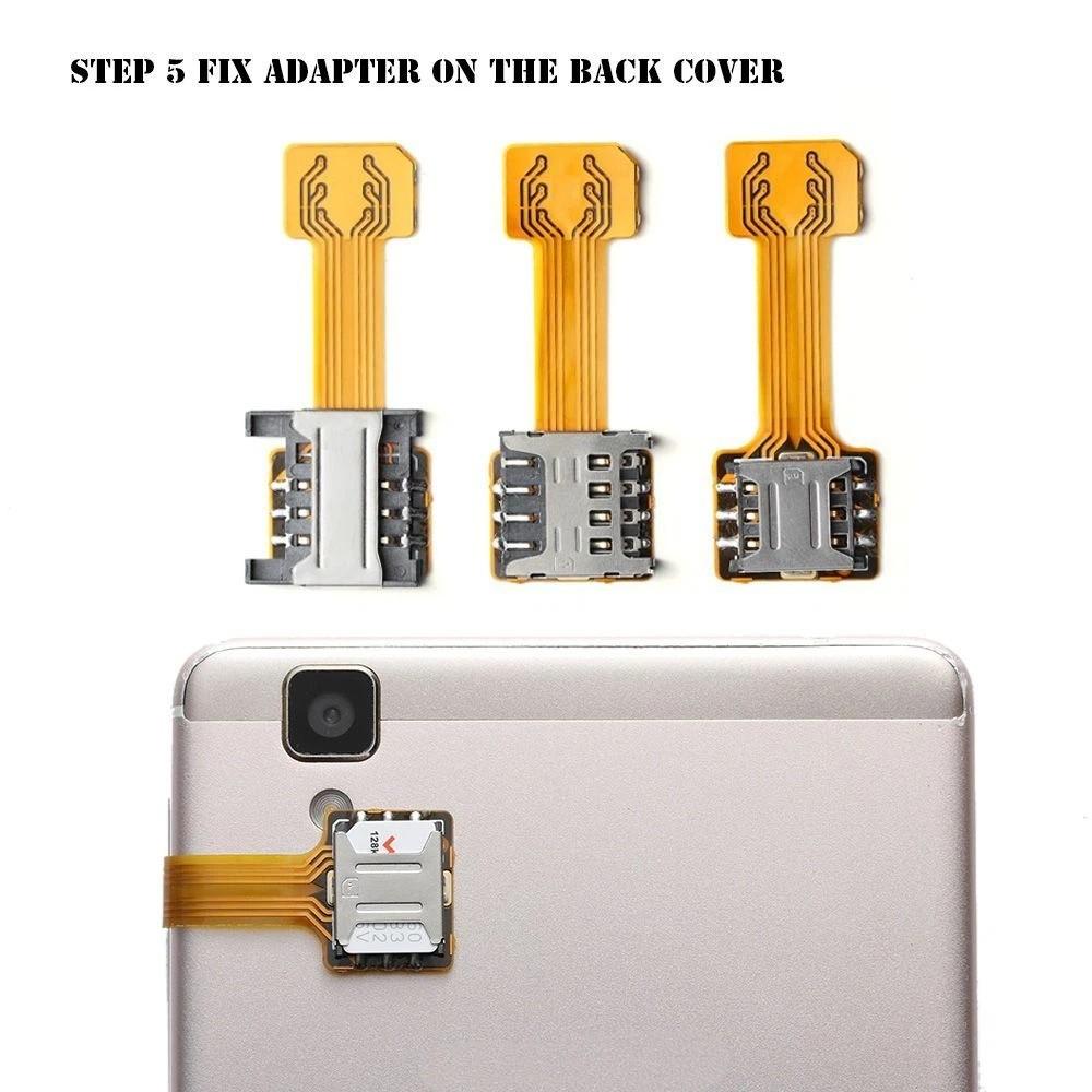 Практичный DIY TF для Micro SD Extender Dual SIM Card Adapter Hybrid Sim Slot Nano Cato