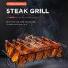Non-Stick Rib Shelf Stand Barbecue Rib and Roast Rack Stainless Steel Grilling BBQ Chicken Beef Ribs Rack Grilling Basket