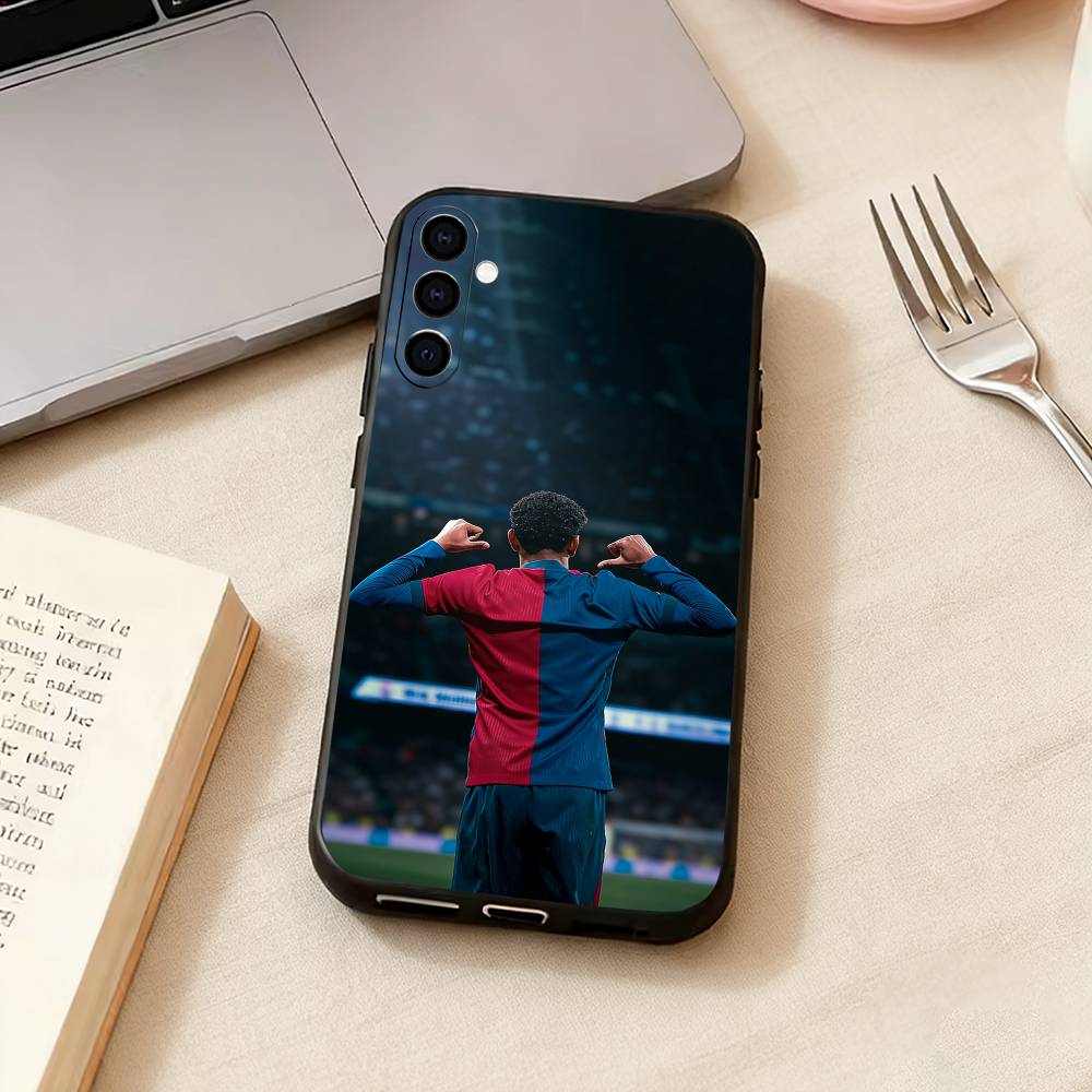 L-Lamine Yamals-s No-o 10 Чехол для телефона Черный Силиконовый Мягкий Для Samsung Galaxy A73,A72,A71,A70,A53,A52,A51