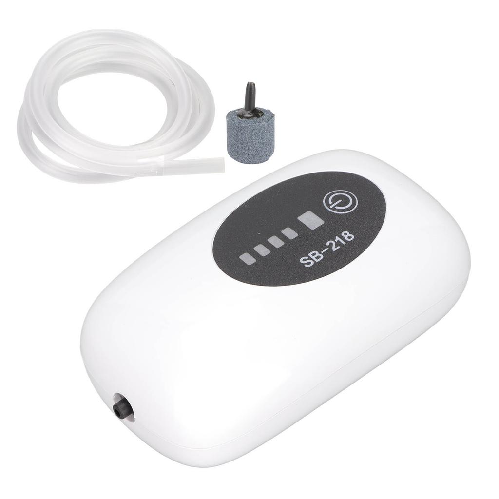 Воздушный насос для аквариума Портативный пылезащитный USB-порт Тихий аквариумный перезаряжаемый воздушный насос с двойным режимом