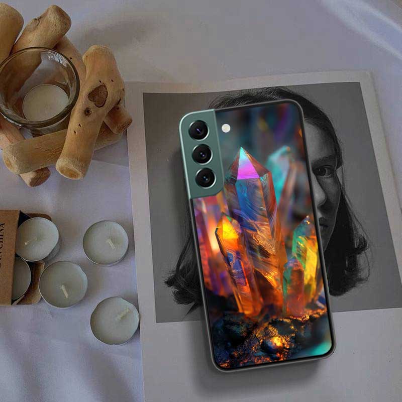 Чехол для телефона из натуральных хрустальных бриллиантов для Samsung Galaxy S22 S25 Ultra S21 S10 Plus S26 Edge S20 S23 S24 FE Силиконовый Мягкий