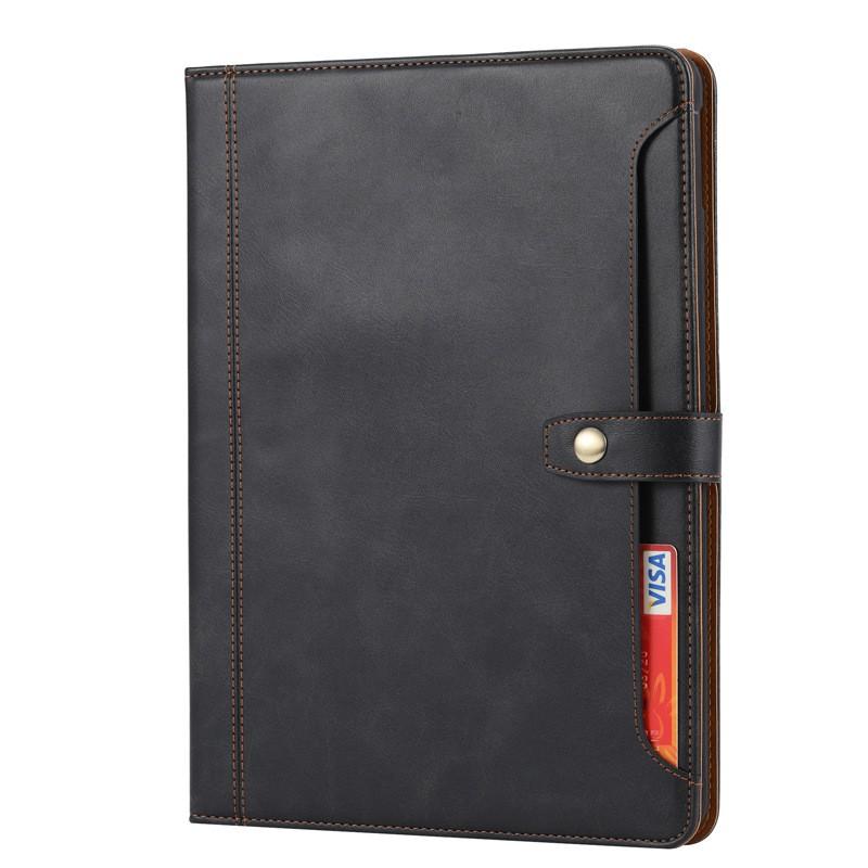 Leather-Style IPad Case With Pen Slot Card Holder Stand Pro 12.9 2018-2021 Air 4 Mini 5 10.2 11 Inch Models