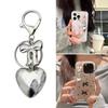 Attractive Heart shaped Keychain Pendant with Bowknot Fashionable Pendant with 3D Heart shaped for Bag and Keychains