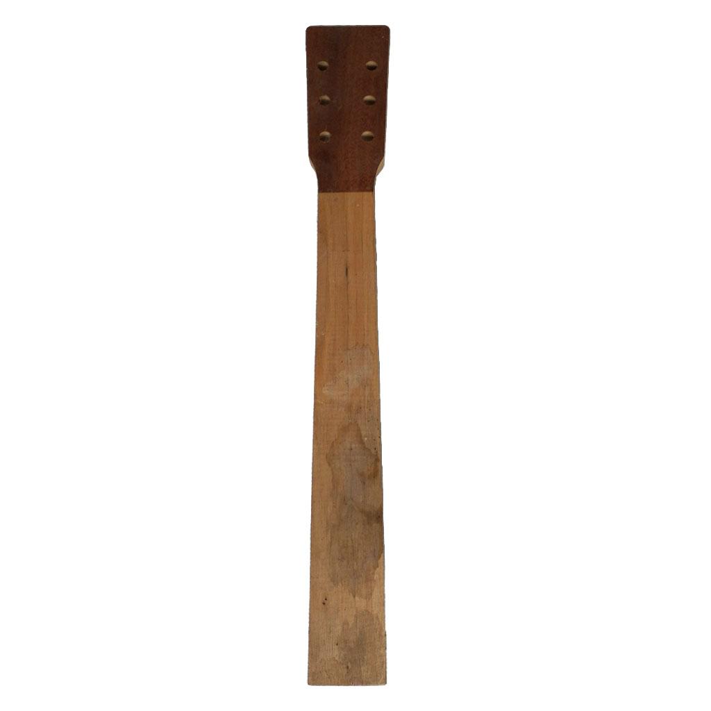 41 Inch Folk Guitar Neck Mahogany Wood Acoustic Guitar Luthier DIY Parts for Guitar Repair Tool and Accessories