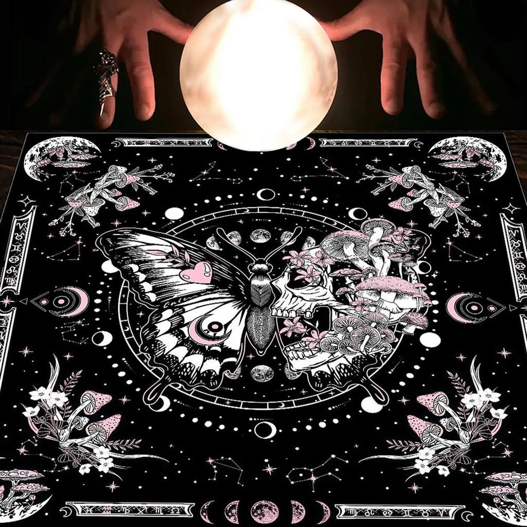 Square Flannelette Tarot Altar Cloth Board Game Pad Astrological Oracles Pad Table Cover Card Mat Divinations Tablecloth