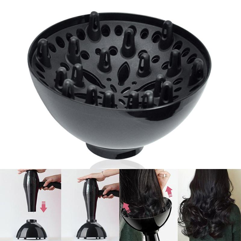 Черный фен-диффузор, парикмахерский инструмент, чехол для фена диаметром 4,3-4,5 см, естественно волнистые вьющиеся аксессуары для фена