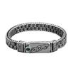 New Rattan Grass Pattern Bracelet 925 Thai Silver Men 'S Personality Texture Seiko Green Diamond Pure Hand -Woven Bracelet