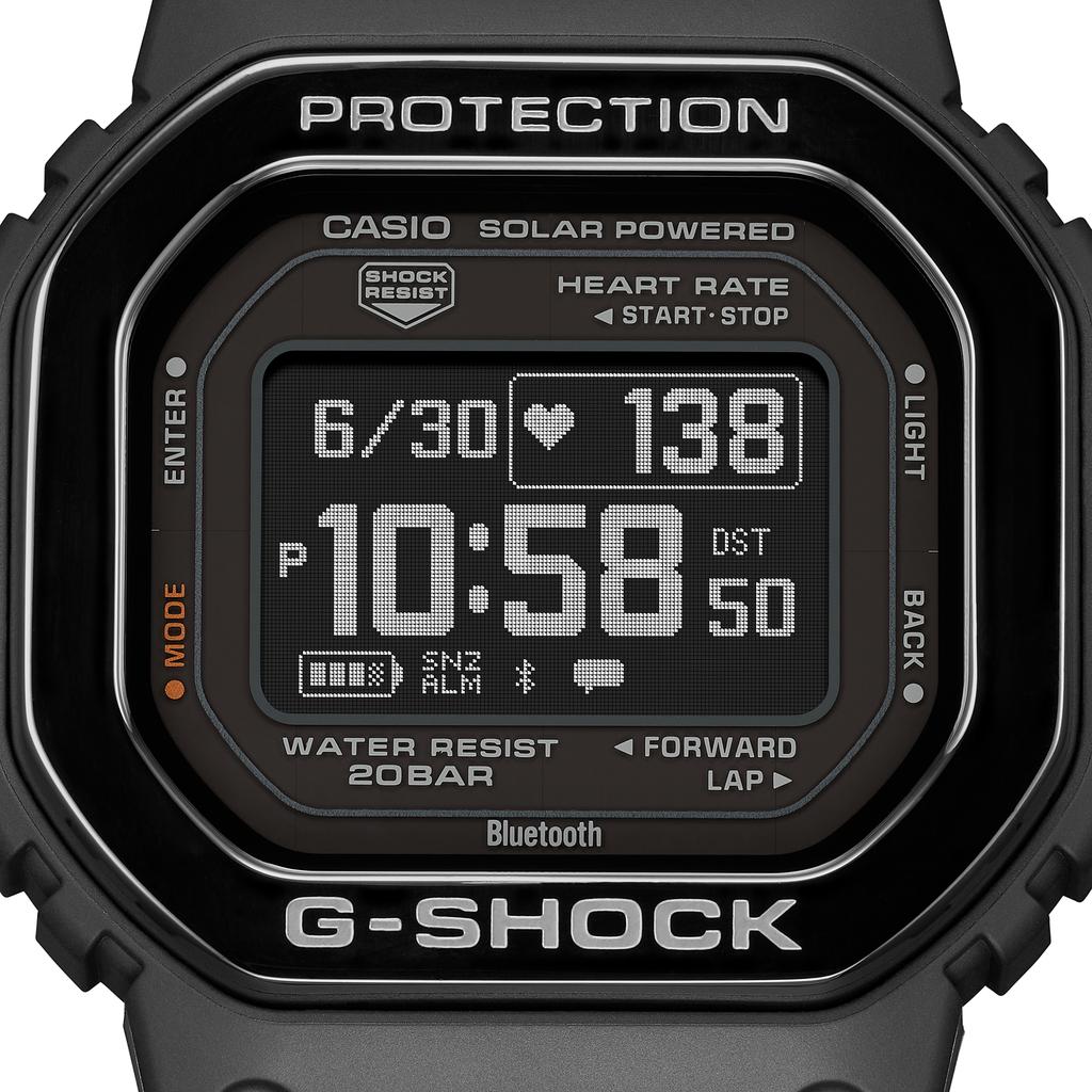 Casio Мужские цифровые кварцевые часы из нержавеющей стали DW-H5600MB-1, водонепроницаемость 200 м, ударопрочные