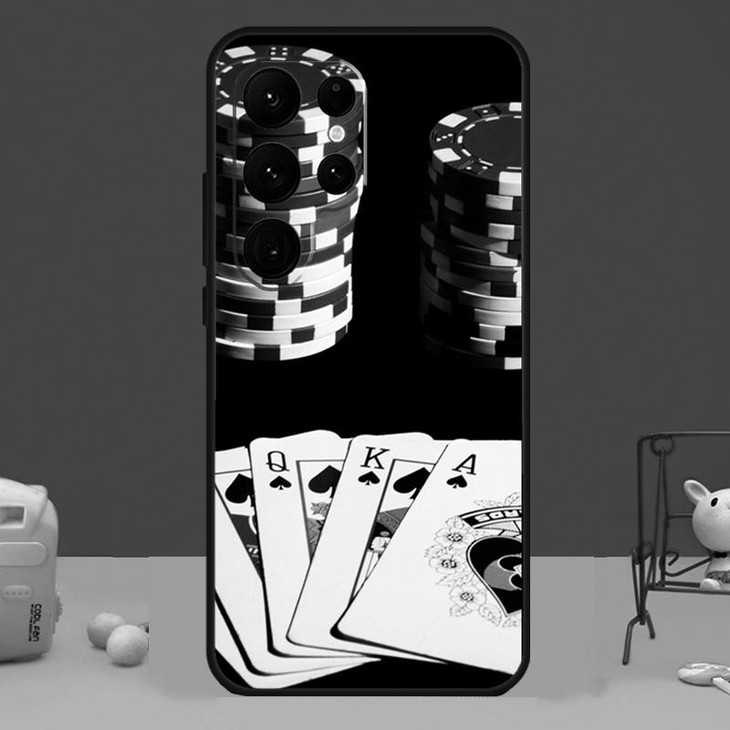 Чехол для покера в казино Лас-Вегаса для Samsung Galaxy S24 Ultra S23 S22 S21 S20 FE Note 20 S8 S9 S10 Note 10 Plus