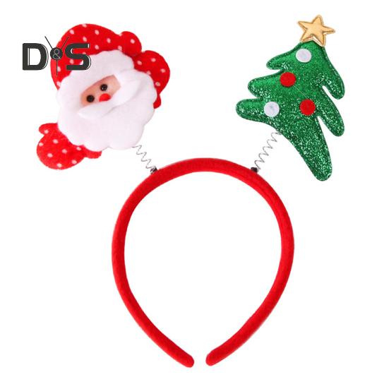 Рождественская повязка на голову с рогом оленя, повязка на голову в виде звезды Санта-дерева, праздничный обруч для волос, аксессуар для косплея для женщин и детей