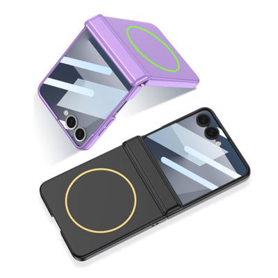 Чехол для телефона Samsung Z Flip 7 с магнитной защитой шарнира, защитный чехол со встроенной защитной пленкой для экрана, чехол для беспроводной зарядки