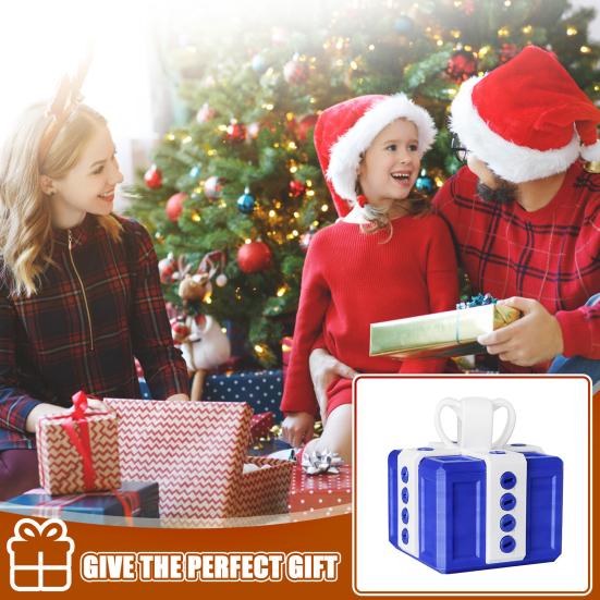 Annoying Gift Box with Screws Christmas Puzzle Present Box Prank Case Home Office Bookshelf Desktop Decoration Ornament Joke Gag Gift