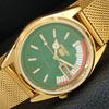 ВИНТАЖНЫЕ АВТОМАТИЧЕСКИЕ SEIKO 5 ВОССТАНОВЛЕННЫЕ ЯПОНСКИЕ МУЖСКИЕ ЧАСЫ С ЗЕЛЕНЫМ ЦИФЕРБЛАТОМ a446496-1