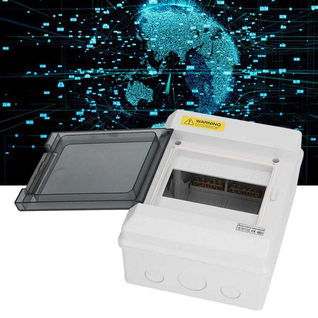 Водонепроницаемая распределительная коробка IP66 6-ходовая DIN-рейка Электронная соединительная коробка с прозрачной крышкой