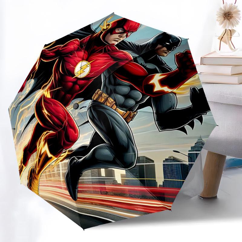 1pc Superhero Running Umbrella - Automatic Open Compact Travel Umbrella with 95-Rib Durable Frame yy251021138