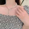 Полое ожерелье Love, женское летнее жемчужное ожерелье, простой дизайн, не выцветает, милые новые ювелирные аксессуары из титановой стали