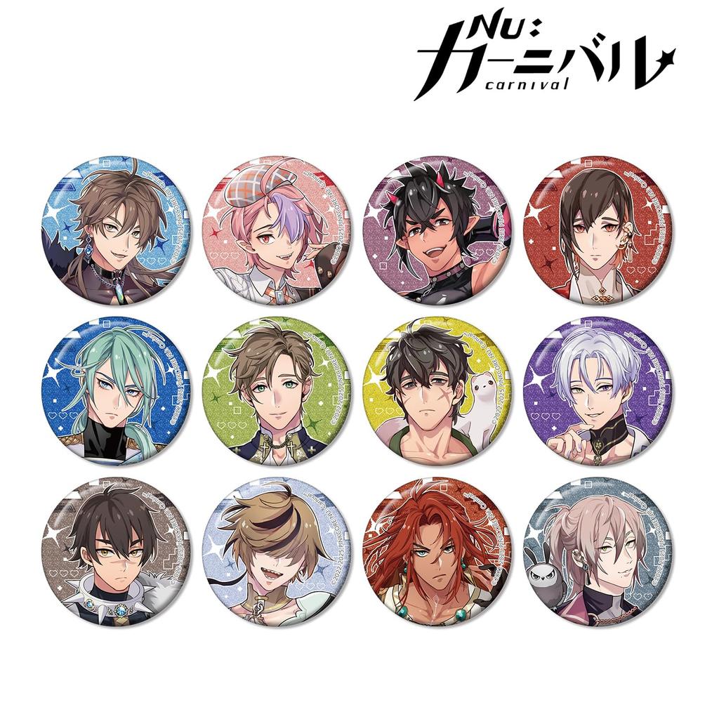 NU Carnival Торговые Глиттерные Значки Коробка из 12