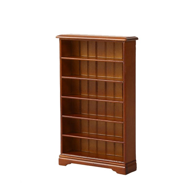 1/12 Многофункциональный Деревянный Шкаф Книжный Шкаф Шкаф Миниатюрная Мебель Ручной Работы Настенный Шкаф Кукольный Дом