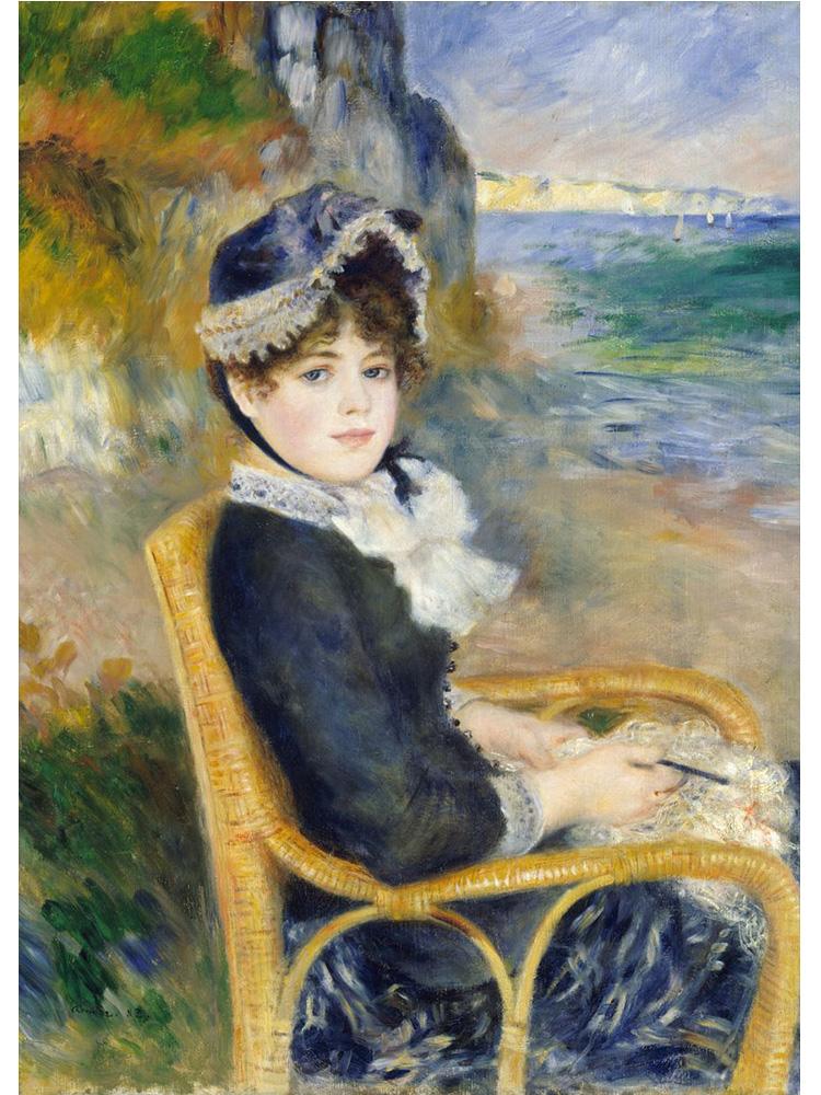 Французский импрессионист Огюст Ренуар, картина с принтом плаката, холст, картина на берегу моря, настенное искусство для галереи, домашний декор для комнаты