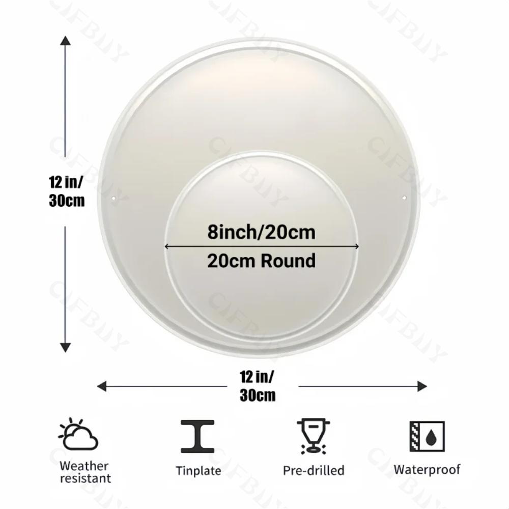 Круглая металлическая жестяная вывеска, художественная роспись, венок, декоративные тарелки, мультяшный снеговик, рождественский постер для декора стен дома, сада, гаража